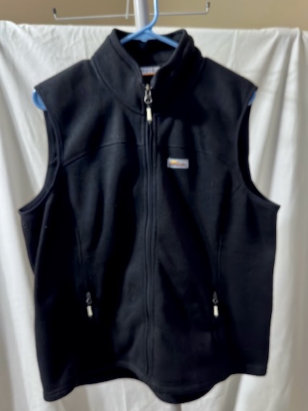 Orvis Black Radiator Sweater Fleece Full Zip Vest Black Women's XL
